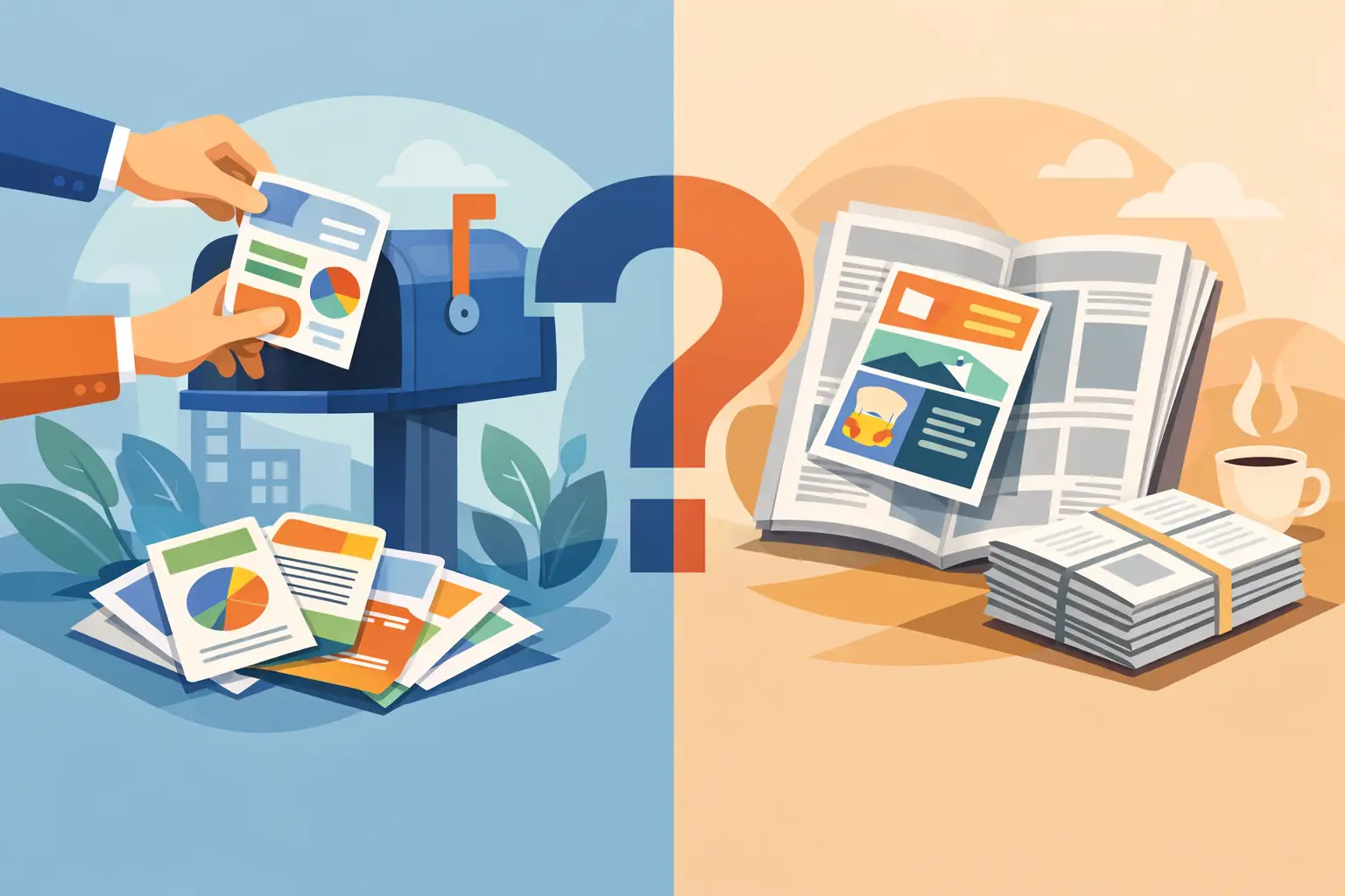 Shared leaflets or newspaper inserts?