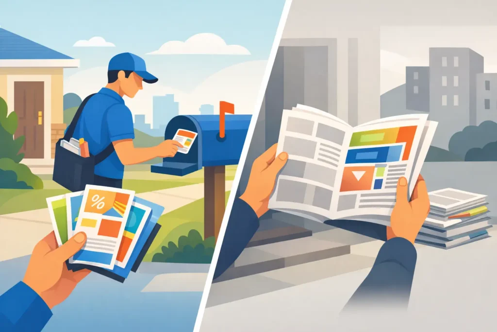 Flyer Delivery vs Newspaper Inserts