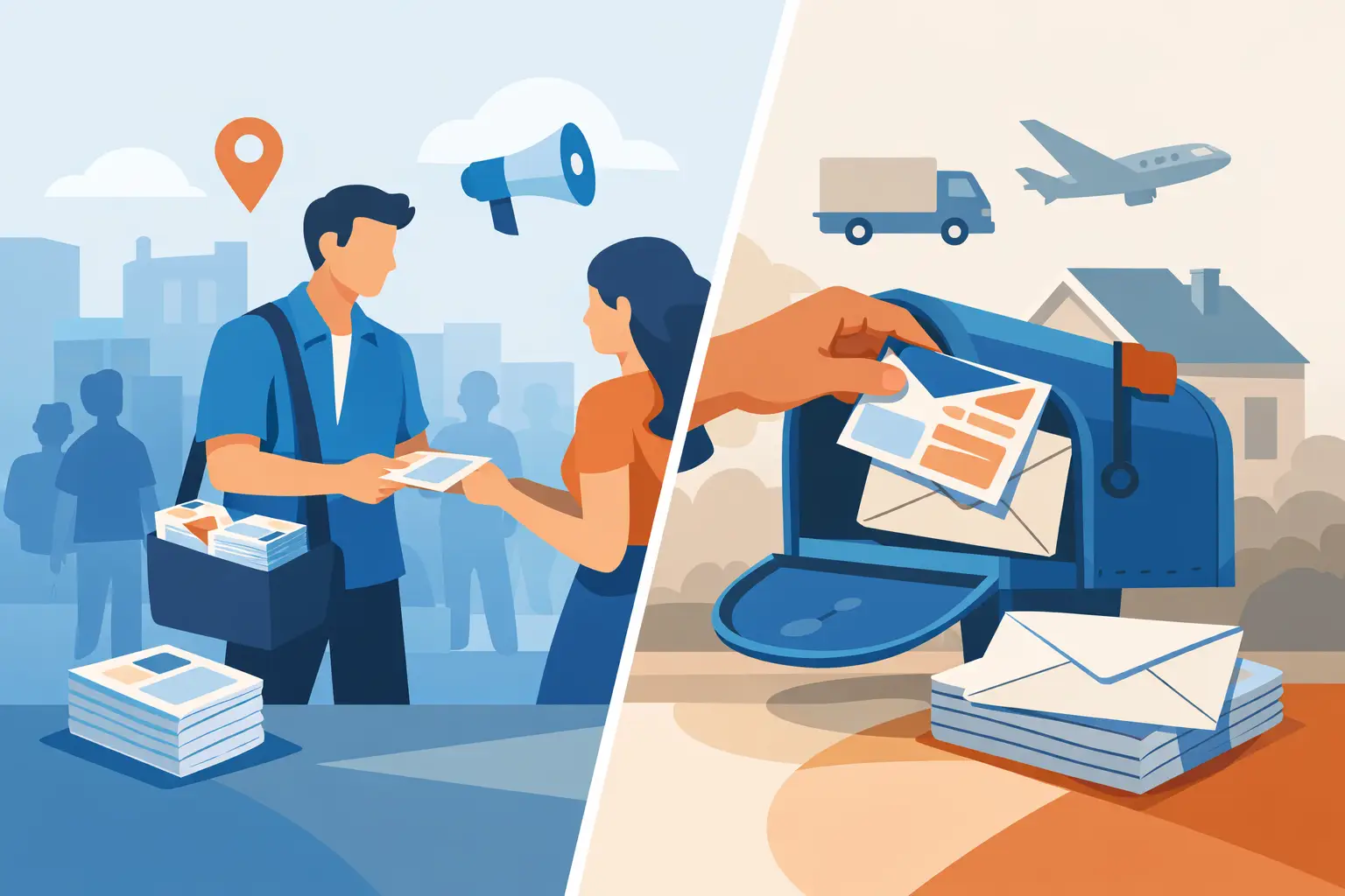 Flyer Distribution vs Direct Mail